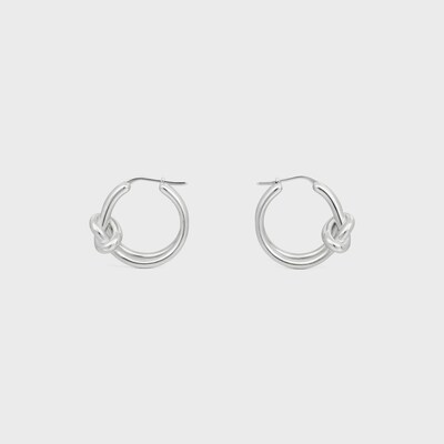 노트 더블 후프 - 로듐 피니시 브라스 - 실버 - GIFT FINDER - 1 | CELINE