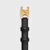 Small 18MM Triomphe Belt in Taurillon Leather - BLACK -  - 2 | CELINE