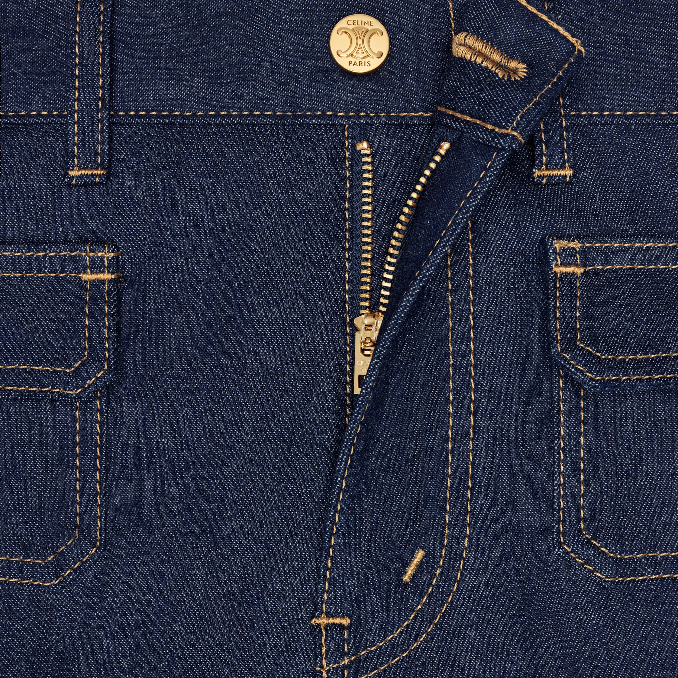 CELINE Flared Jeans ジーンズ ローウォッシュデニム RP05X558Z dylan flared jeans in union wash denim - CLEAR SKY RINSE