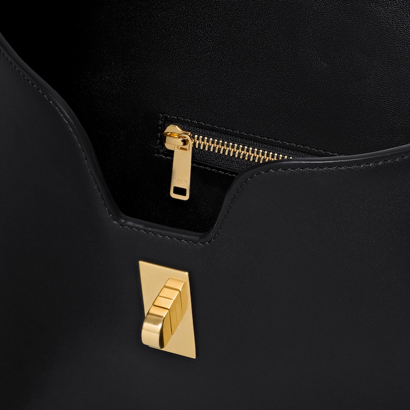 MEDIUM CAMILLE 16 SOFT BAG IN SMOOTH CALFSKIN - BLACK - MORE LINES - 1 | CELINE