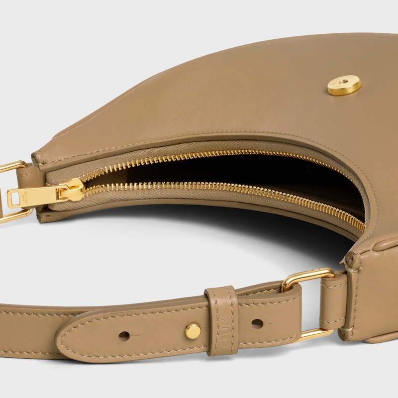 MEDIUM AVA TRIOMPHE BAG IN smooth Calfskin - SMOKED BROWN - MORE LINES - 1 | CELINE