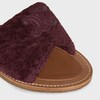 CELINE LYMPIA twisted SANDAL IN SPONGE FABRIC - DARK BURGUNDY -  - 4 | CELINE