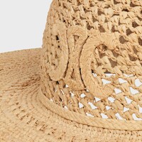 capeline triomphe raphia - Naturel -  - 1 | CELINE