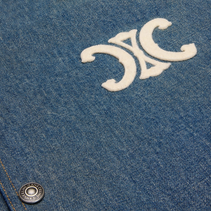 Triomphe Teddy Trail水洗牛仔布寬鬆上衣 - TRAIL WASH洗水 -  - 1 | CELINE