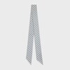 lavalliere in triomphe silk twill - DENIM -  - 1 | CELINE