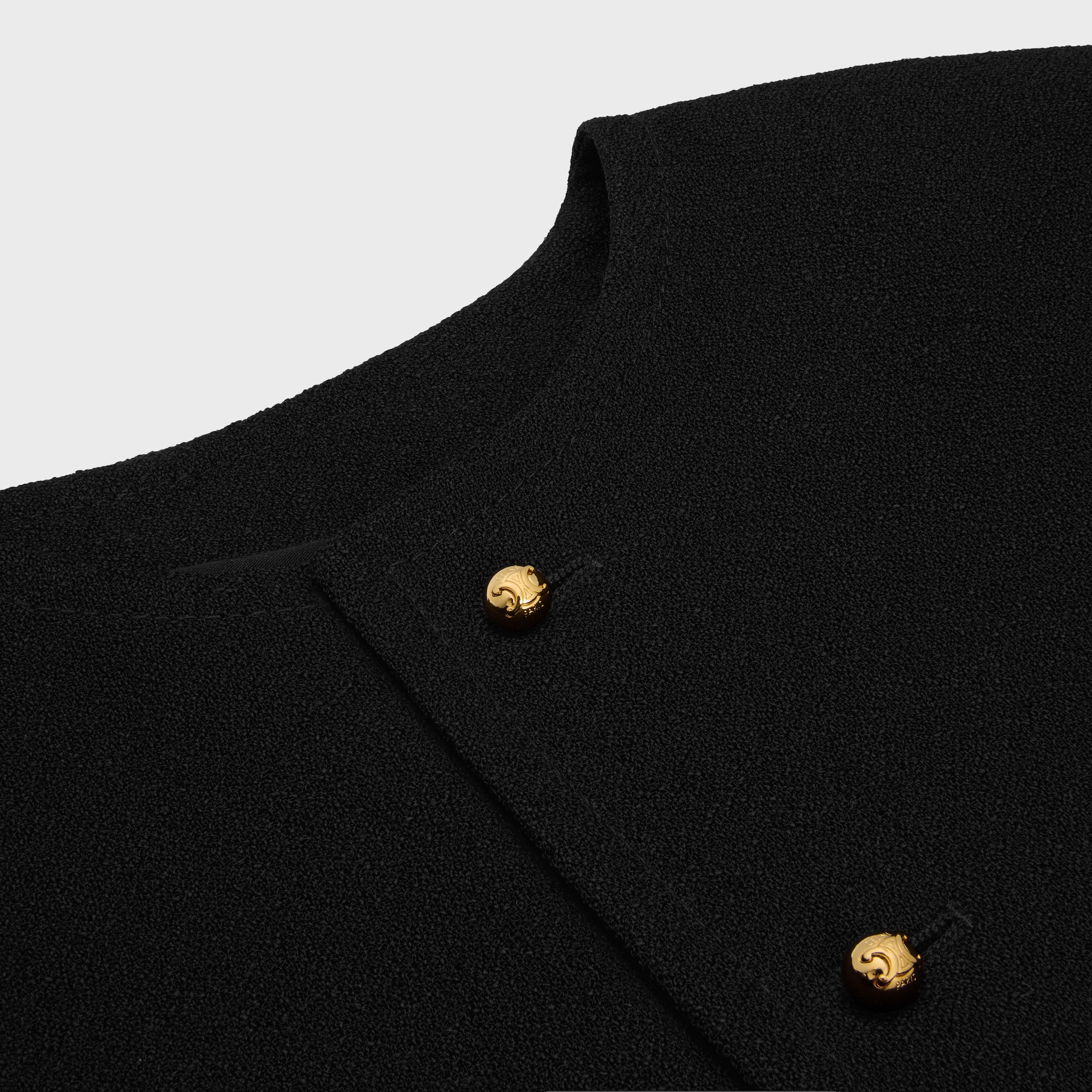 icone jacket IN viscose - BLACK | CELINE