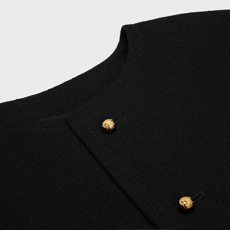 icone jacket IN viscose - BLACK -  - 1 | CELINE