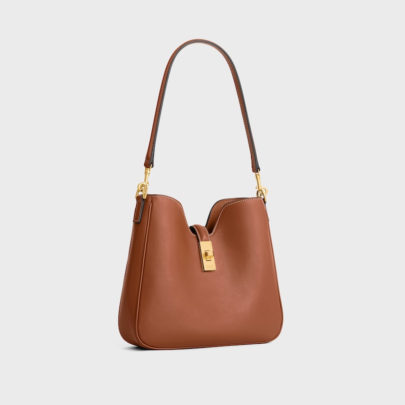 SMALL CAMILLE 16 SOFT BAG IN SMOOTH CALFSKIN - TAN - MORE LINES - 1 | CELINE