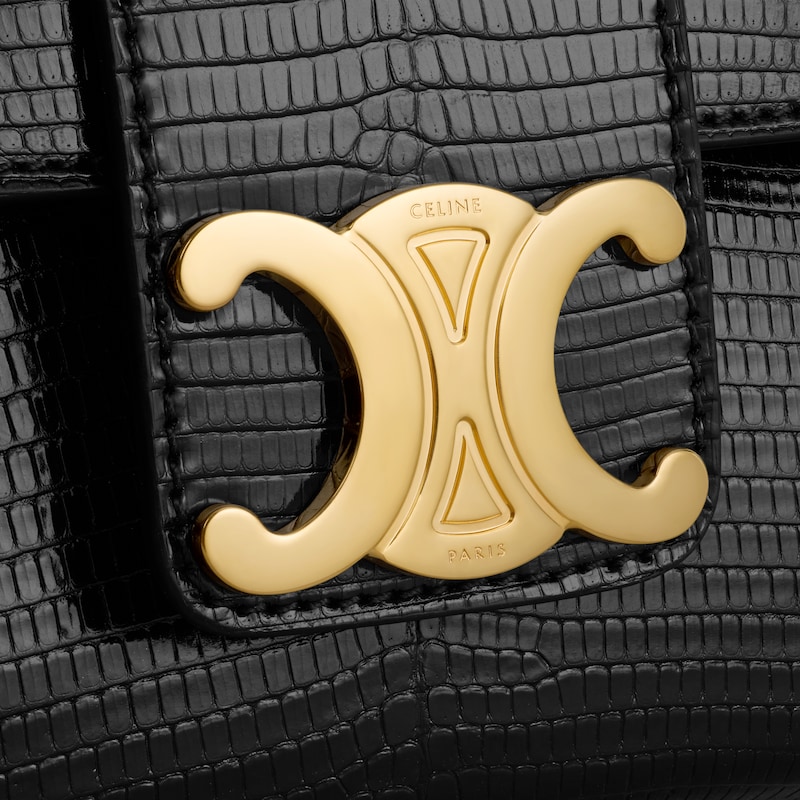 MINI CELINE VICTOIRE in lizard - BLACK - MORE LINES - 1 | CELINE