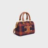 SMALL BOSTON CUIR TRIOMPHE IN TARTAN TEXTILE AND CALFSKIN - MULTICOLOR - CUIR TRIOMPHE - 2 | CELINE