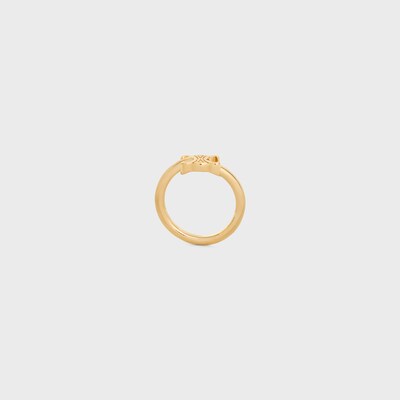 트리옹프 애시메트릭 반지 - 골드 피니시 브라스 - 골드 -  - tileIndex | CELINE