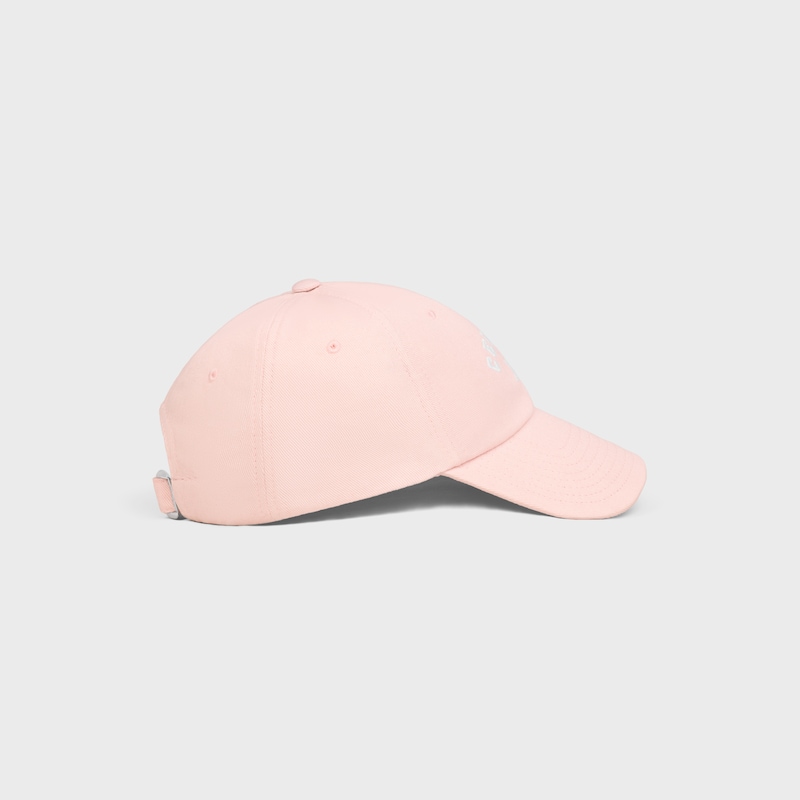 Celine棉質斜紋布richelieu帽 - PALE PINK -  - 1 | CELINE