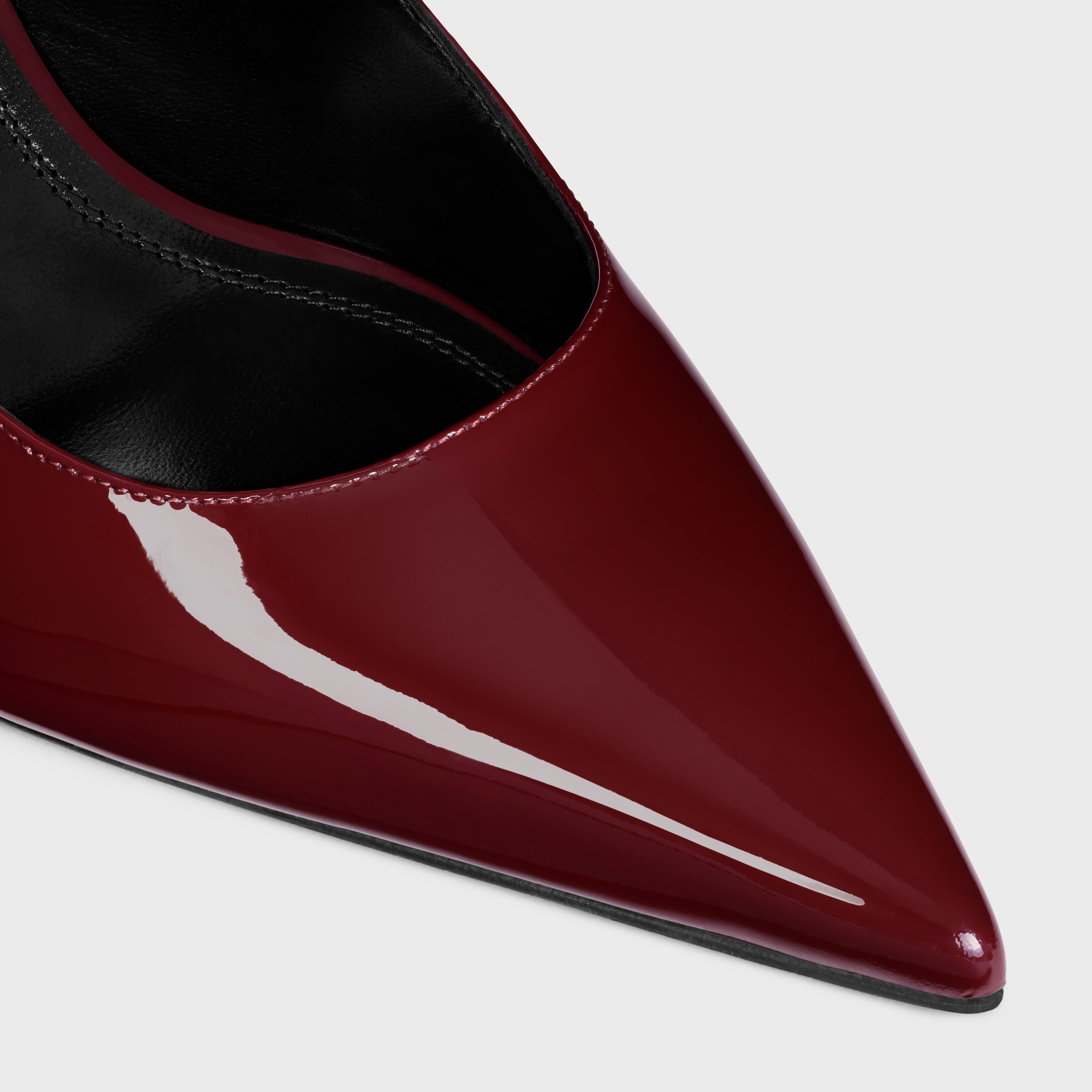 JUDY - TRIOMPHE PUMP IN PATENT CALFSKIN - BURGUNDY | CELINE