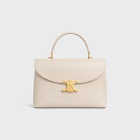 MITTELGROSSE NINO TASCHE AUS GLATTEM, SATINIERTEM KALBSLEDER - BLASSBEIGE - NINO - 1 | CELINE