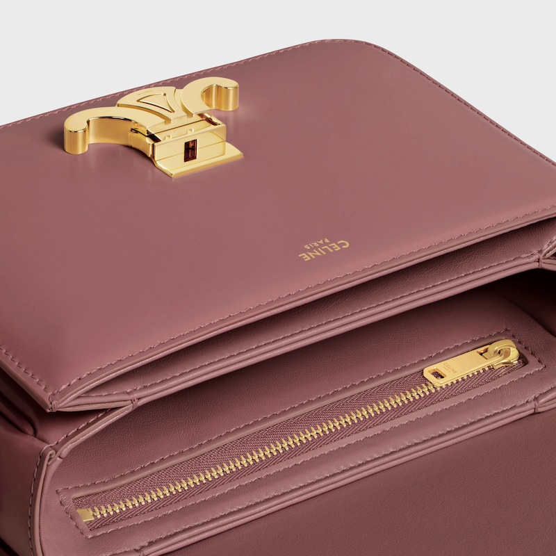 Teen Triomphe Bag in shiny calfskin - VINTAGE ROSE - TRIOMPHE - 1 | CELINE