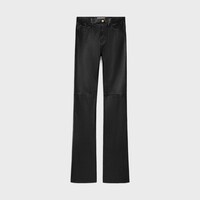 lulu jeans in soft lambskin - BLACK -  - 1 | CELINE