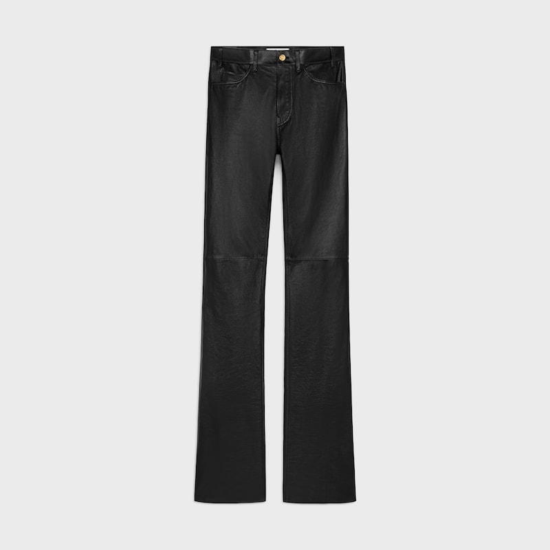 lulu jeans in soft lambskin - BLACK -  - 1 | CELINE