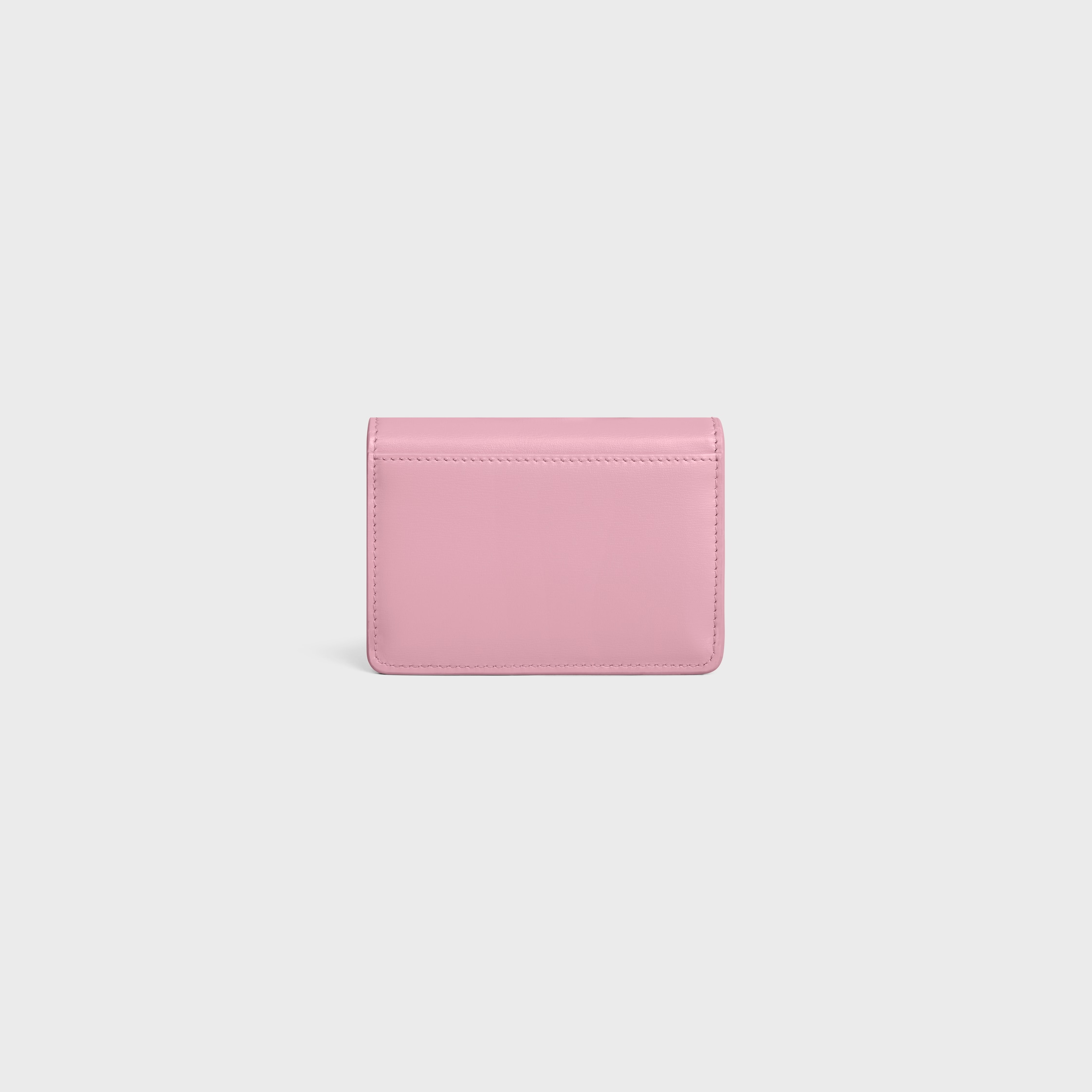 【CELINE】直営/正規店 16 CARD HOLDER FLAP SHINY CALFSKIN Celine Card Holder with Flap in Shiny Calfskin Black / 100