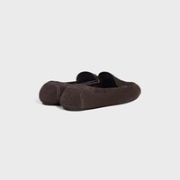 ADAM LOAFER IN SUEDE CALFSKIN - DARK BROWN -  - 2 | CELINE
