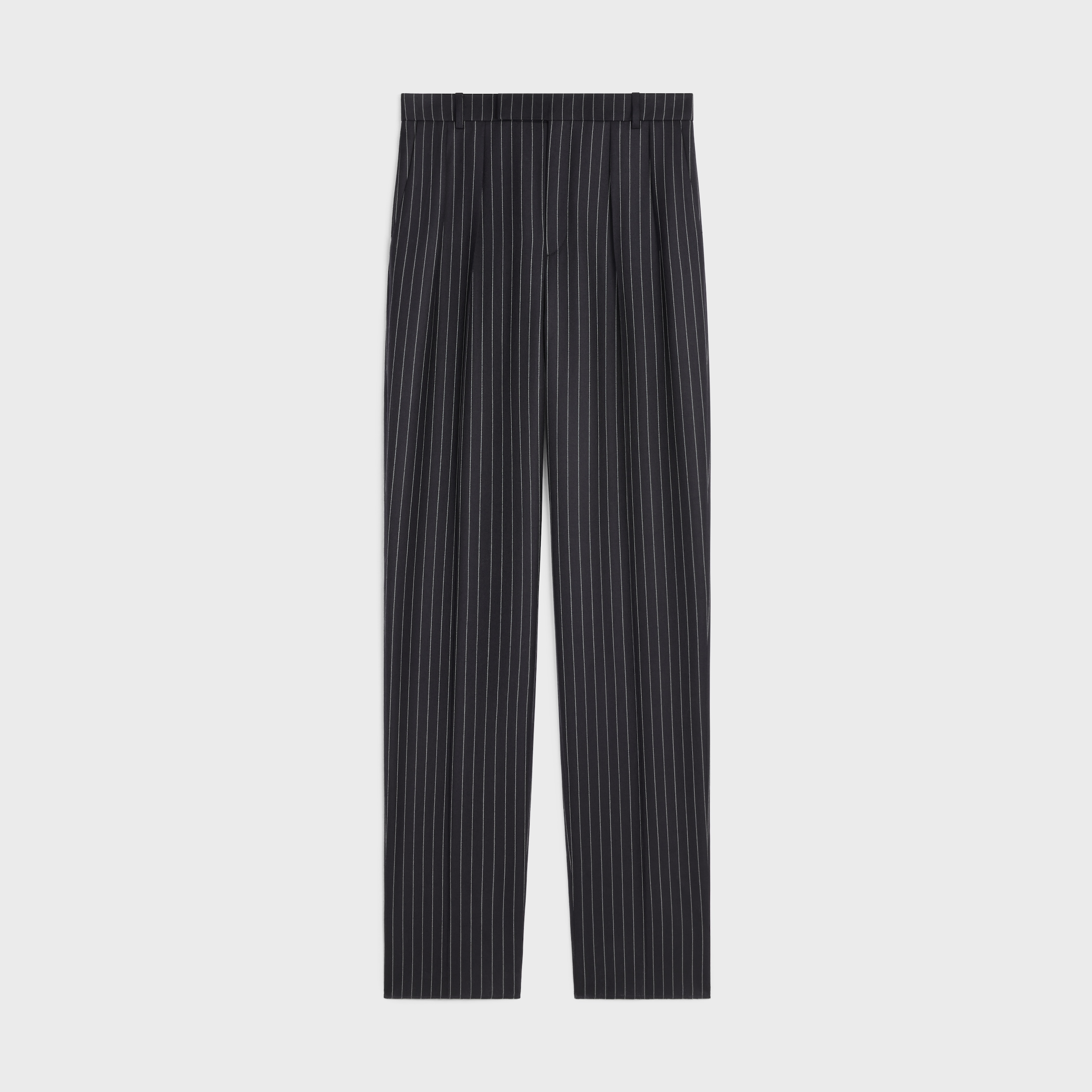 CELINE ウール ストライプ キュロットパンツ CELINE ウール ストライプ キュロットパンツ