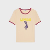 70's t-shirt IN cotton jersey - LIGHT CHAMPAGNE/ROSE PASSE/MUL -  - 1 | CELINE
