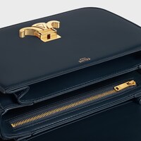 CLASSIQUE TRIOMPHE BAG in shiny calfskin - NAVY BLUE - CROSS-BODY BAGS - 1 | CELINE