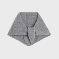 ผ้าโพกศีรษะ ผ้าไหมแคชเมียร์ - สีเทาอ่อน -  - 2 | CELINE