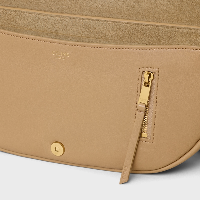 LITTLE HALFMOON SOFT TRIOMPHE IN SUPPLE SHINY LAMBSKIN - SANDCASTLE - GIFTS FOR HER - 1 | CELINE