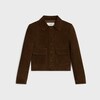 STRAIGHT-CUT BLOUSON JACKET IN SUEDE - | CELINE