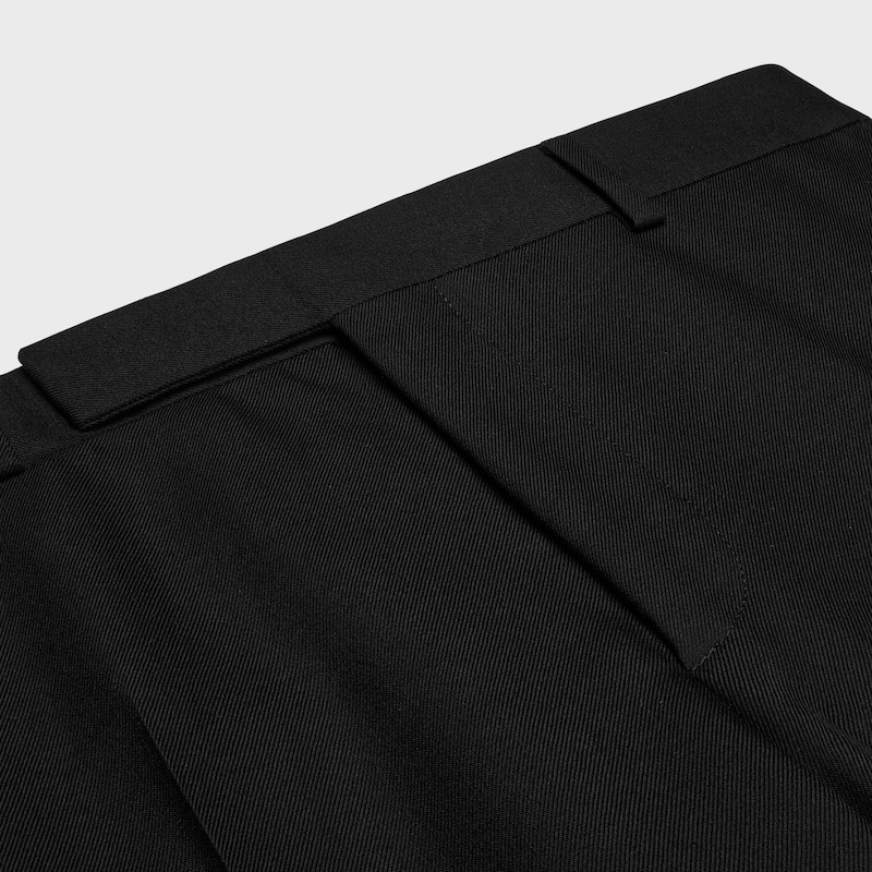 PANTAL&Oacute;N BNF DE GABARDINA DE LANA - NEGRO -  - 1 | CELINE