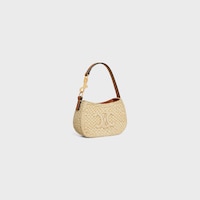 MICRO TILLY IN Raffia - NATURAL / TAN - BAG CHARMS - 2 | CELINE