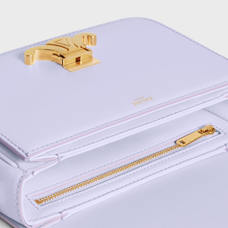 TEEN TRIOMPHE亮泽牛皮革手袋 - 浅薰衣草紫 - 斜揹袋 - 1 | CELINE