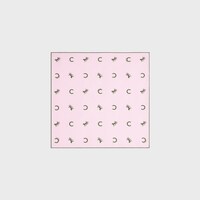 bandana IN silk twill - BLOSSOM PINK/KHAKI -  - 1 | CELINE