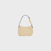 MICRO TILLY IN Raffia - NATURAL / TAN - BAG CHARMS - 2 | CELINE