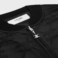 triomphe jacket in lightweight nylon - BLACK -  - 1 | CELINE