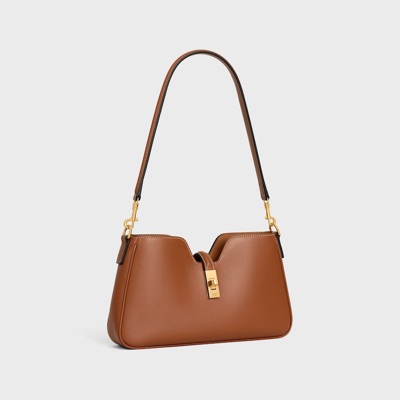 SHOULDER CAMILLE 16 SOFT IN SMOOTH CALFSKIN - TAN - MORE LINES - 1 | CELINE