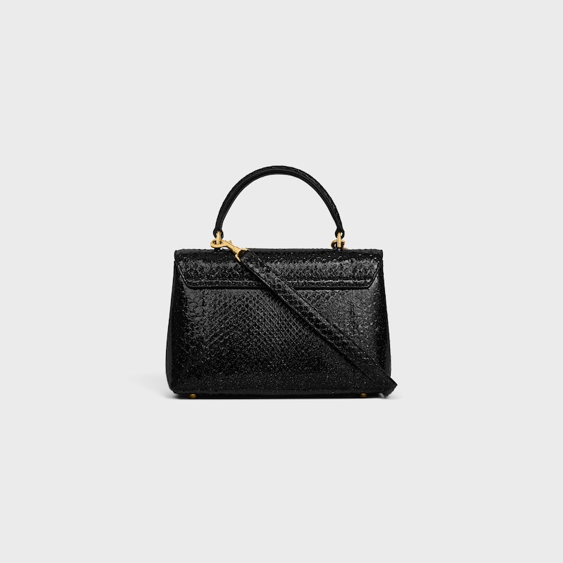 TEEN NINO BAG IN GLITTER PYTHON - BLACK GLITTER - NINO - 1 | CELINE