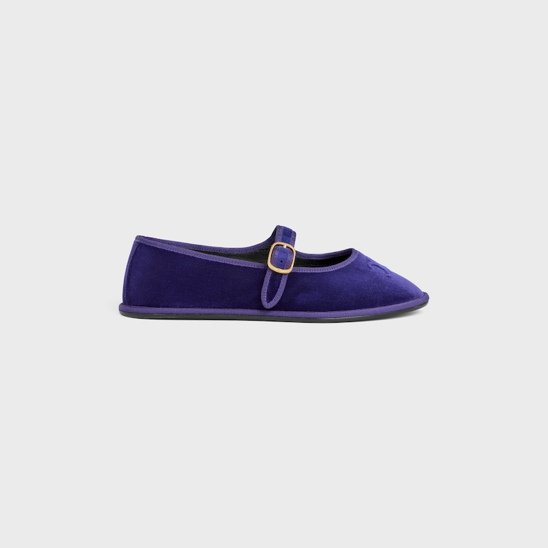 BAILARINA MARY-JANE EVE TRIOMPHE DE TERCIOPELO - MORADO -  - 1 | CELINE