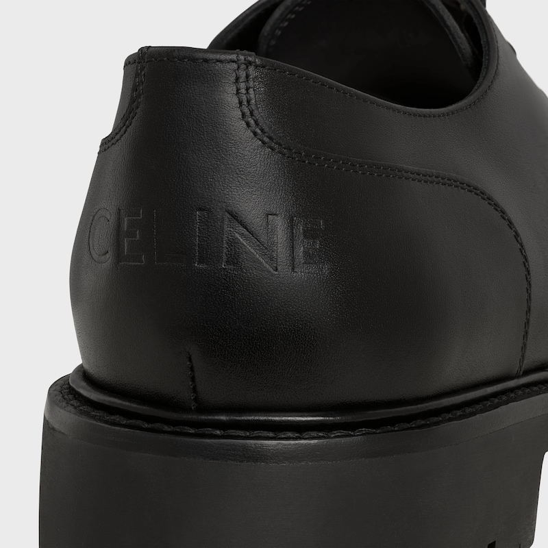 CELINE MARGARET DERBY IN SHINY BULL - BLACK -  - 1 | CELINE