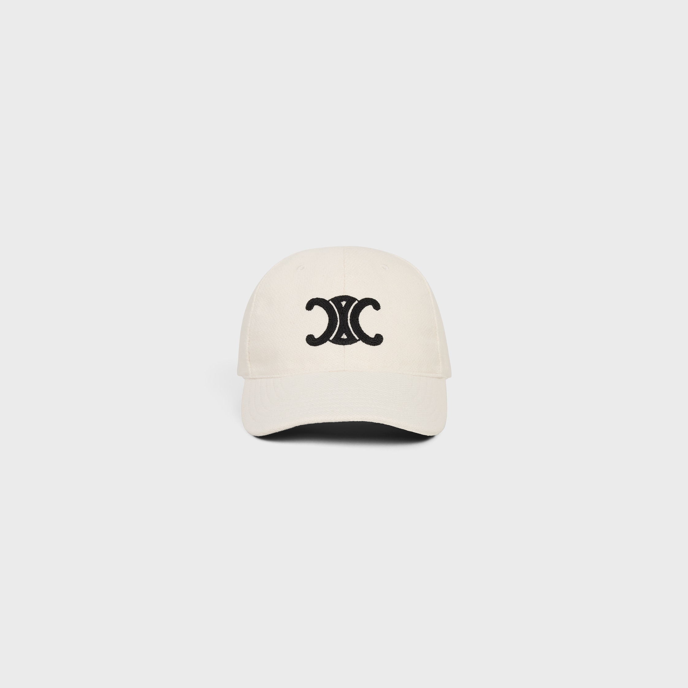 triomphe baseball cap in wool - OFF WHITE | CELINE