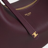 TEEN LULU CELINE DE PIEL DE BECERRO CON TEXTURA GRANULADA - BURDEOS INTENSO - BOLSOS EN BANDOLERA - 1 | CELINE