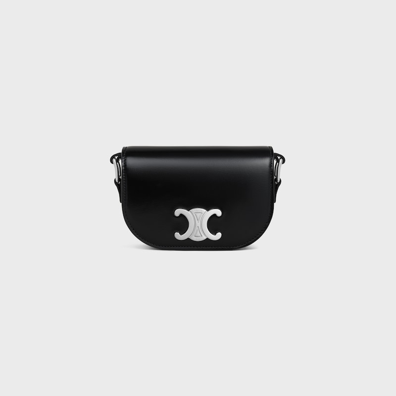 MINI CROSSBODY BAG TRIOMPHE IN Shiny calfskin - BLACK - TRIOMPHE - 1 | CELINE