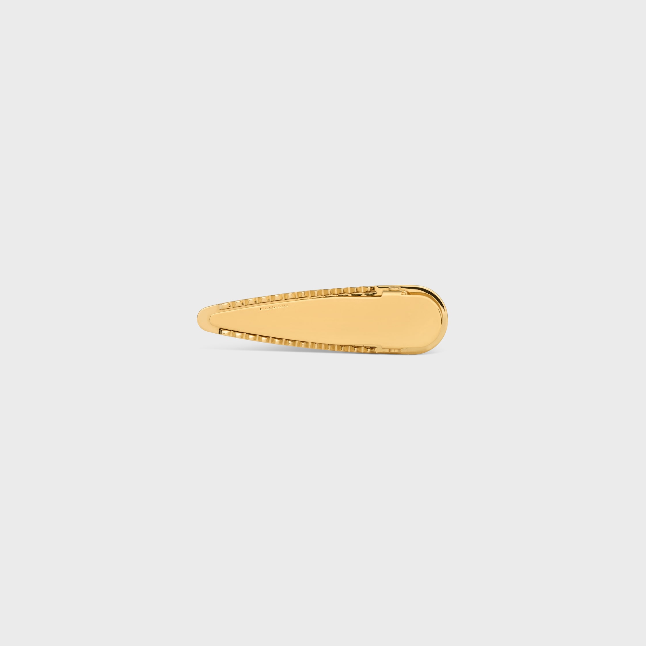 CELINE HAIR CLIP IN STEEL, ZAMAK AND VARNISH - POPPY RED / GOLD