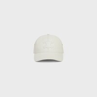 triomphe baseball cap in calfskin - OPTIC WHITE -  - 2 | CELINE