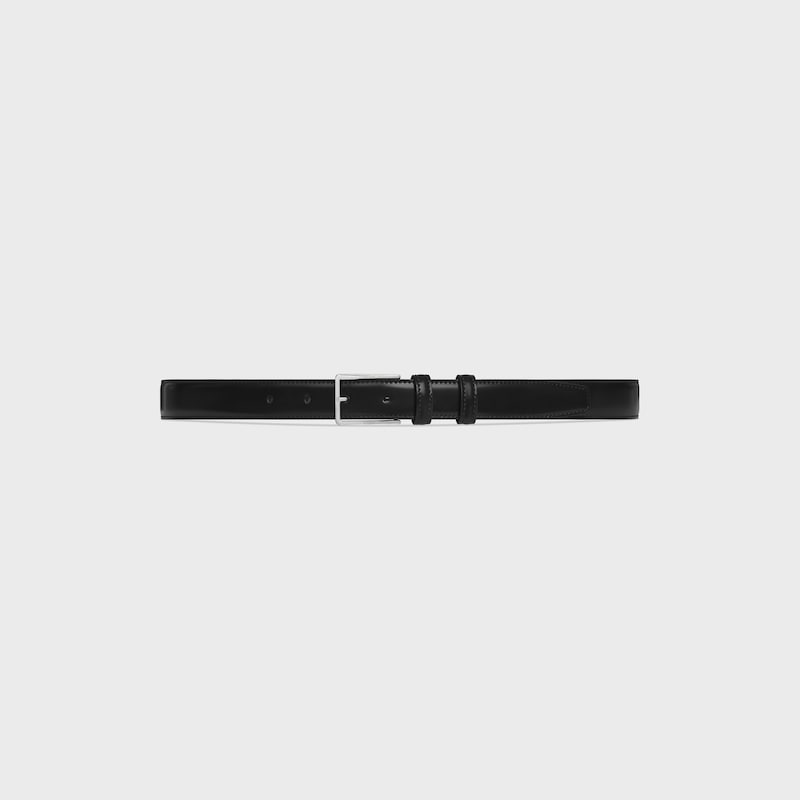 BC-17 25MM BELT IN Taurillon Leather - BLACK -  - 1 | CELINE