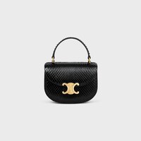 MINI CHAIN BESACE CLEA IN PYTHON - BLACK - MORE LINES - 1 | CELINE