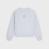 sweat loose molleton coton - PALE GREY / BLACK -  - 1 | CELINE