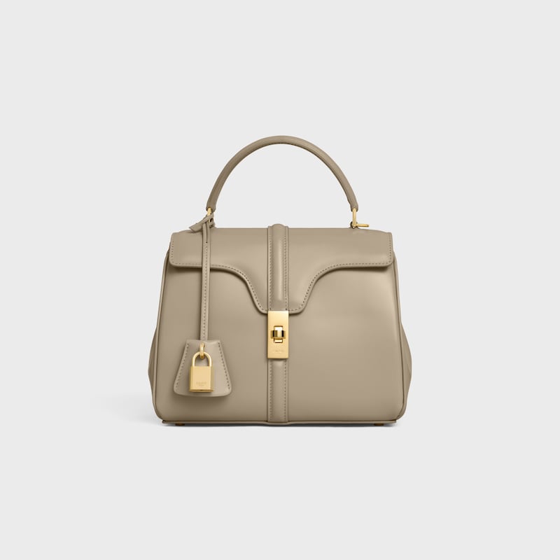 BOLSO&nbsp;16 PEQUE&Ntilde;O DE PIEL DE BECERRO SATINADA - TOPO MODERNO - BOLSOS CON ASA SUPERIOR - 1 | CELINE