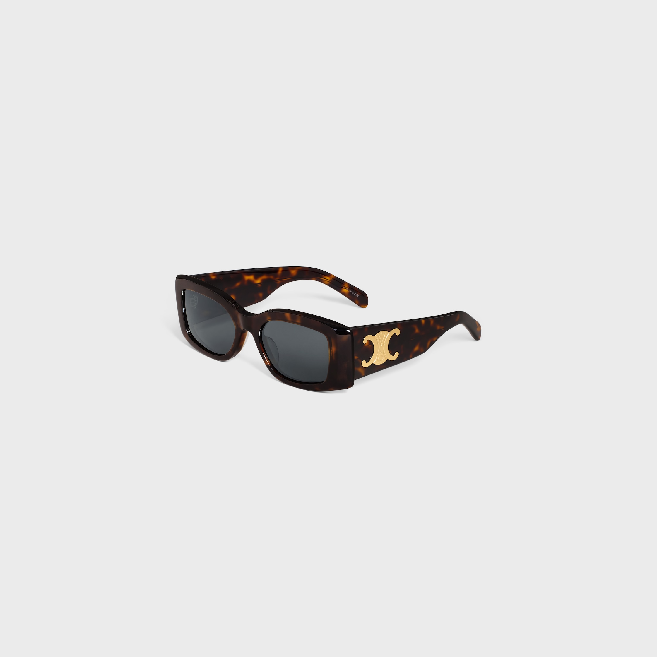 TRIOMPHE XL 01 SUNGLASSES IN ACETATE - RED HAVANA | CELINE