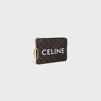 동전 지갑 - CELINE 프린트 트리옹프 캔버스 - 블랙 - 트리옹프 캔버스 컬렉션 - 1 | CELINE